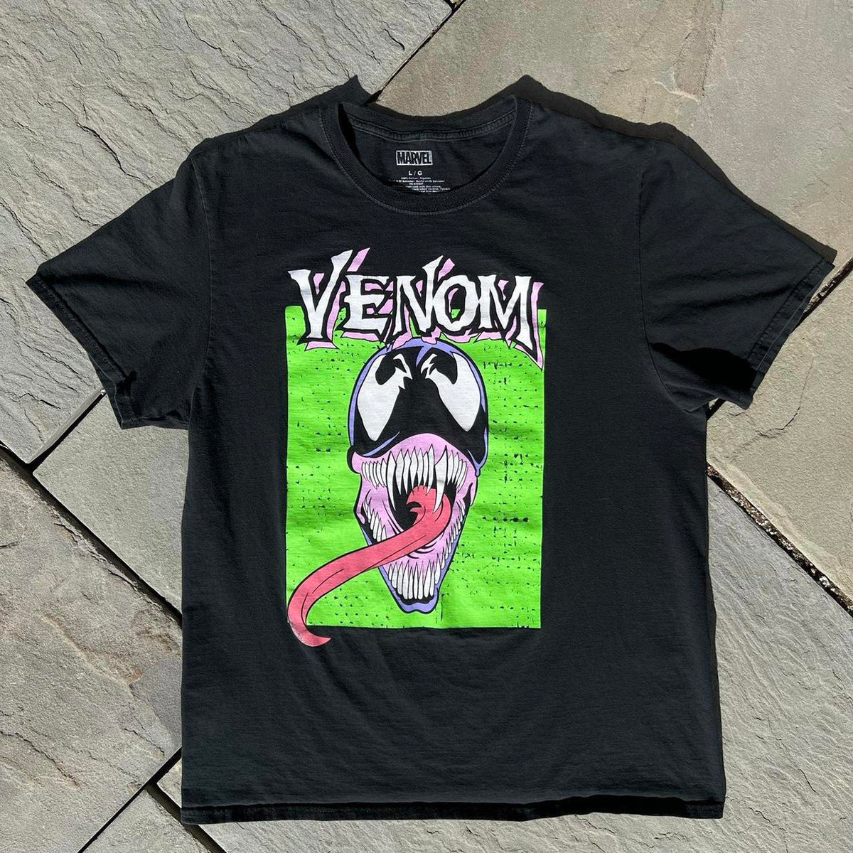 Venom Marvel Spiderman Black T-Shirt