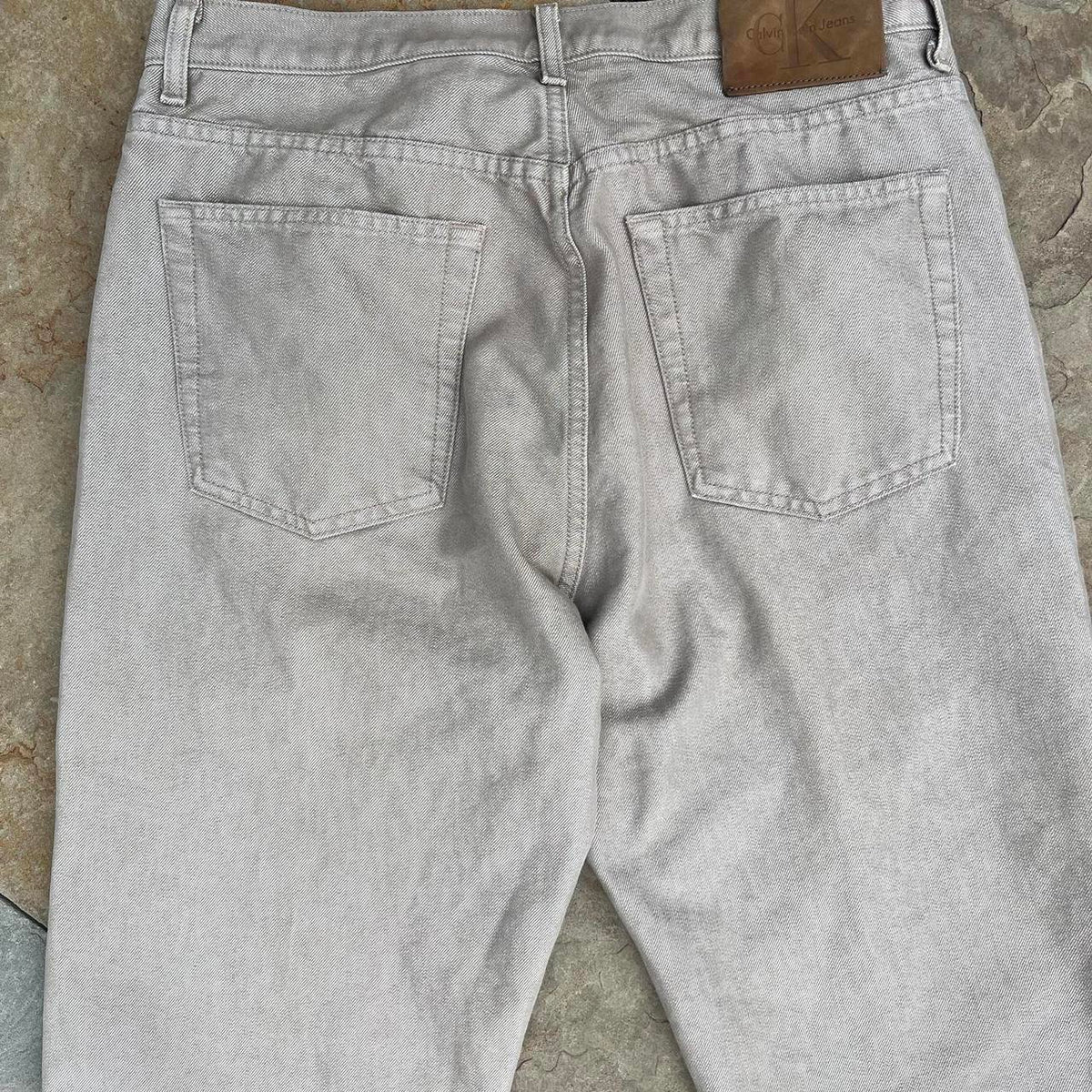 Vintage 90s Calvin Klein Tan Jeans Made in USA