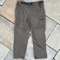 Dark Olive Green Gorpcore Convertible Utility Cargo Pants