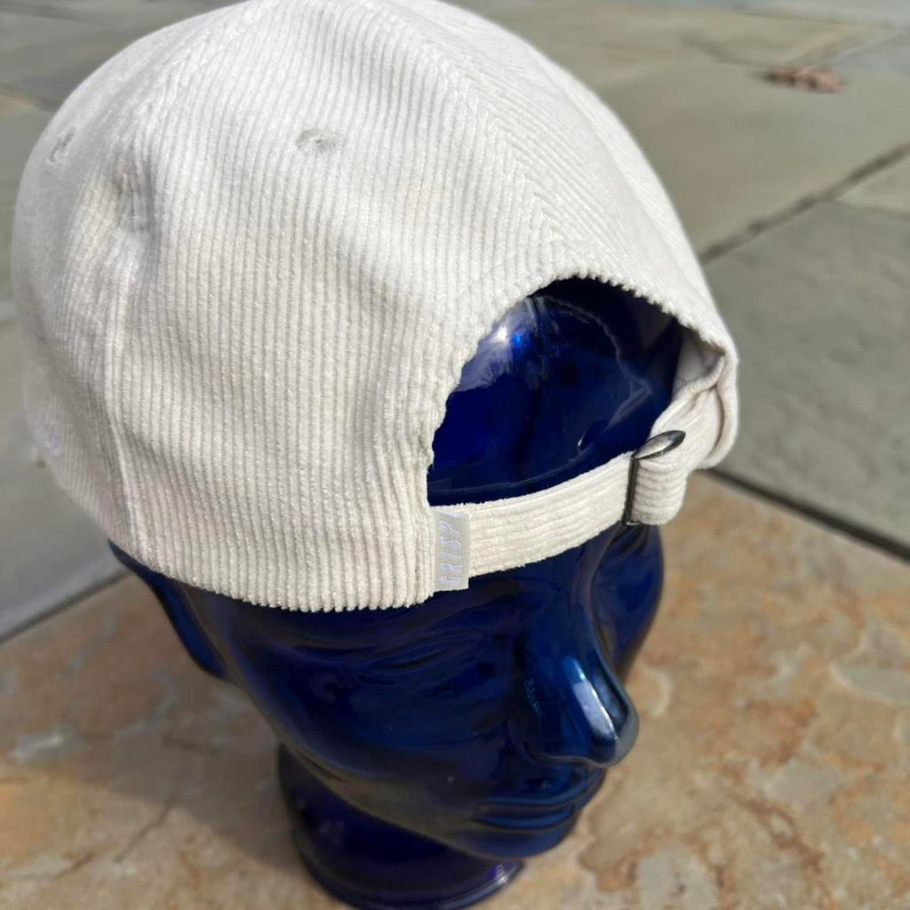Cream Off White Corduroy Strapback Dad Hat