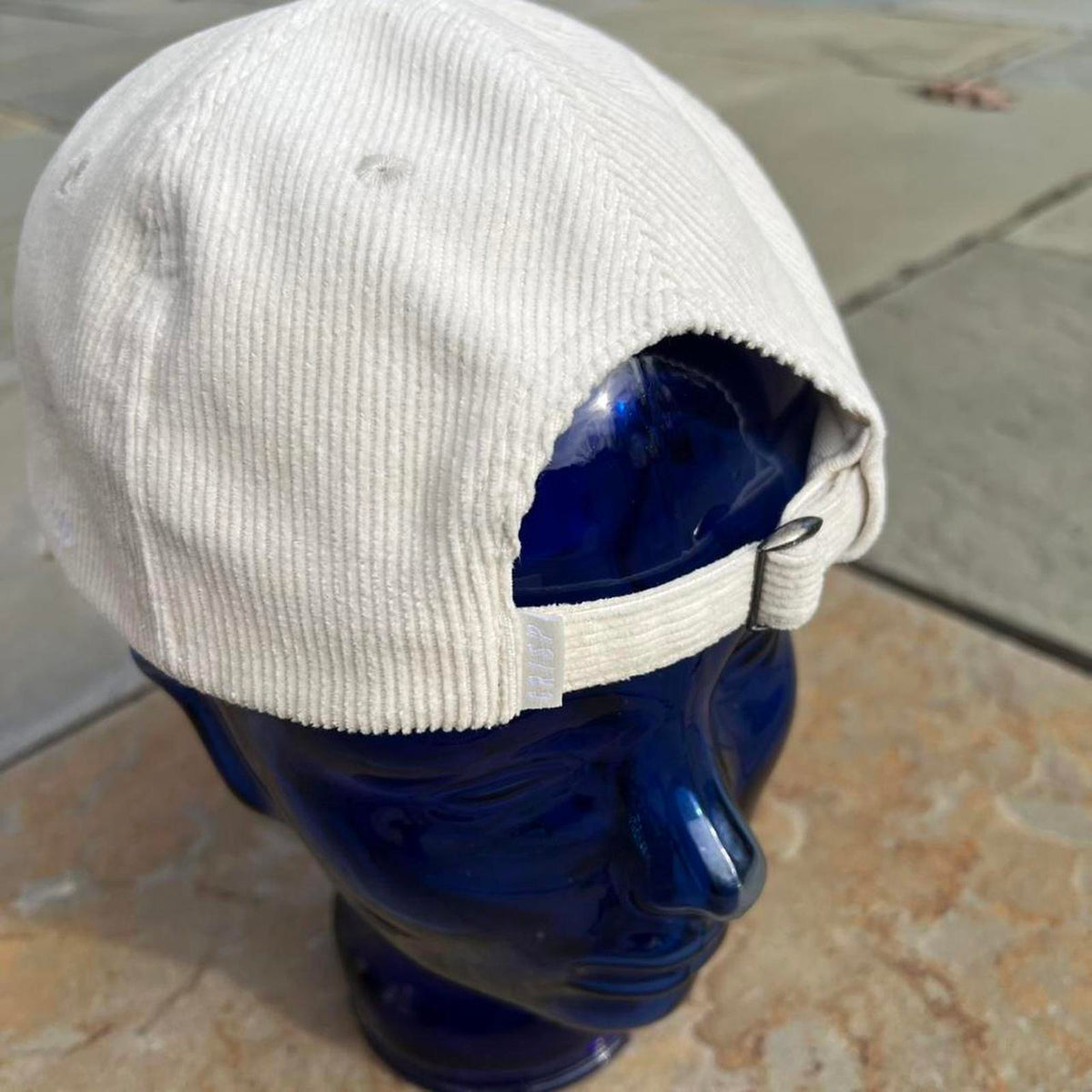 Cream Off White Corduroy Strapback Dad Hat