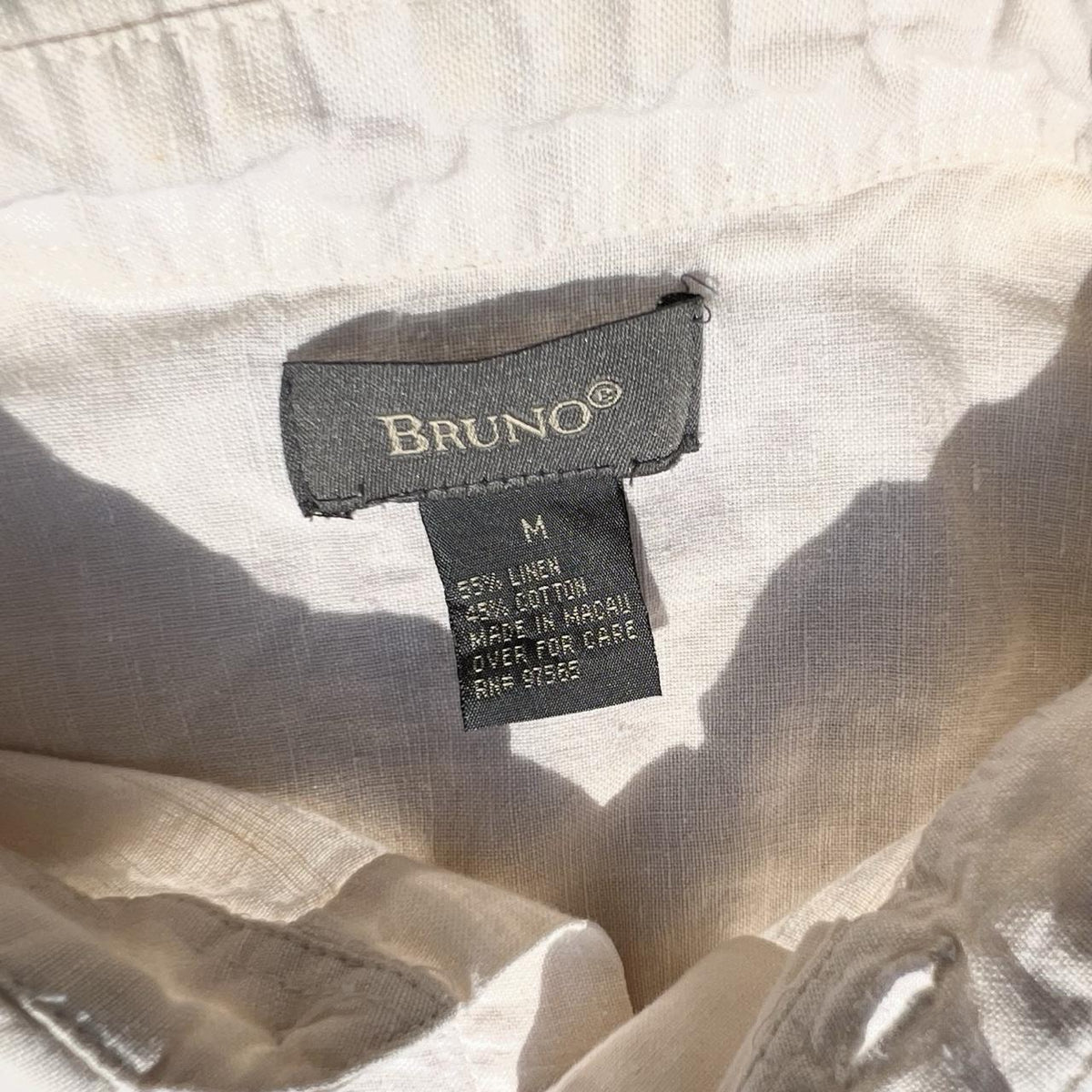 Neo-Vintage early Y2K Cream Linen Cotton Beach Shirt