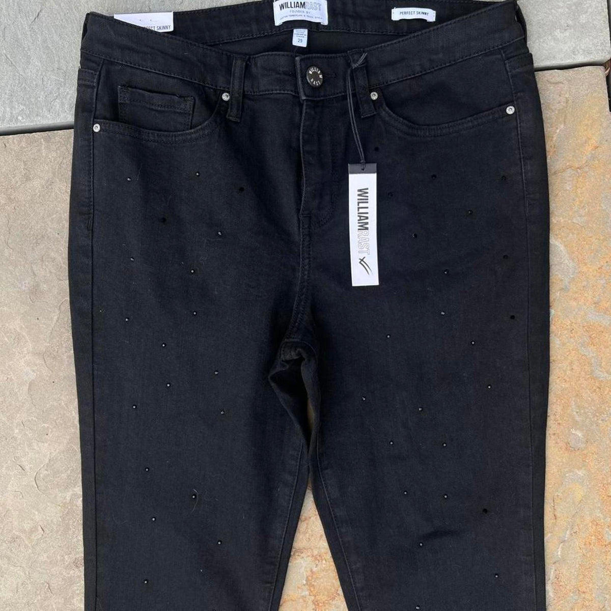 NWT Black Jewel Studded Slim Jeans