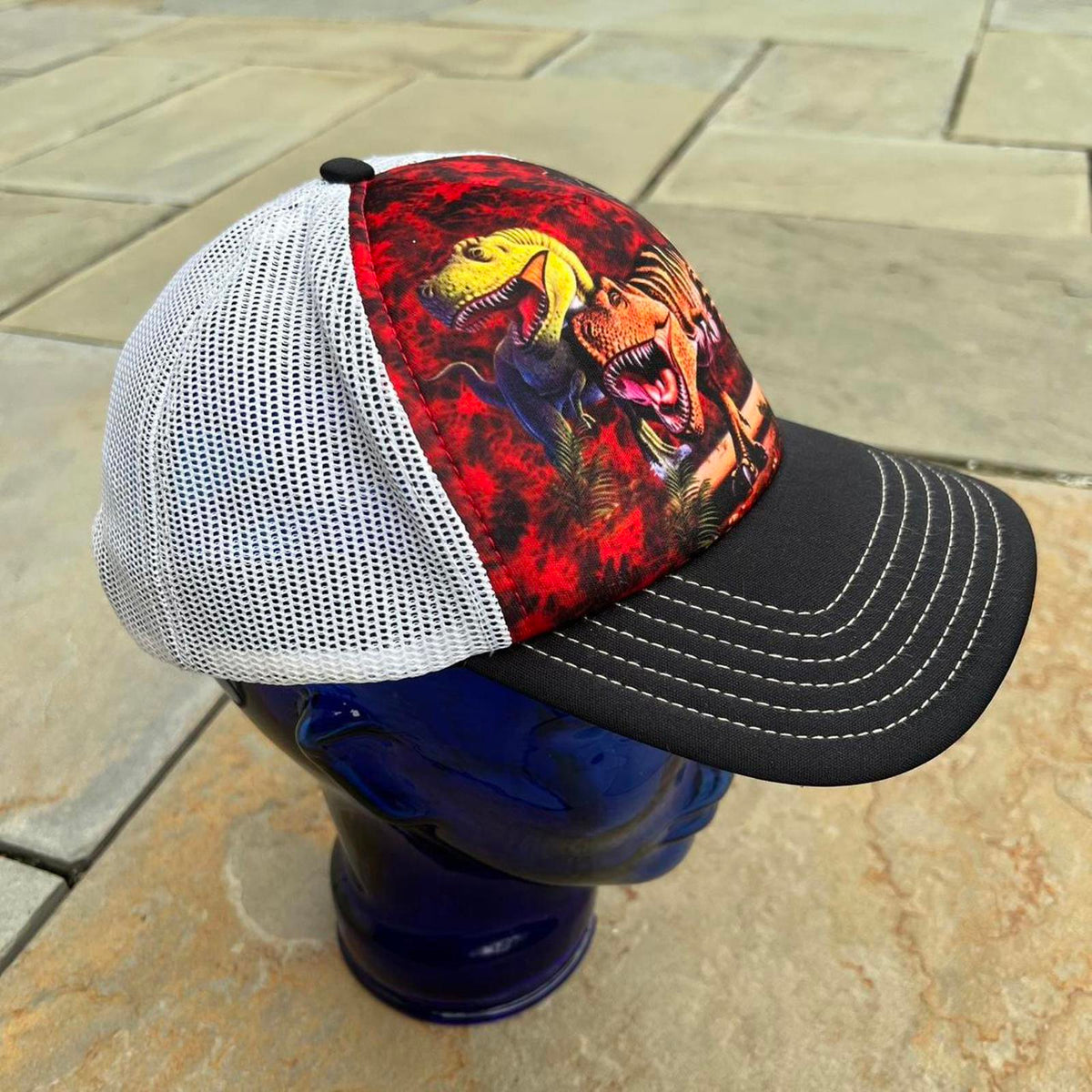 T-Rex Dinosaurs Mesh Trucker Hat