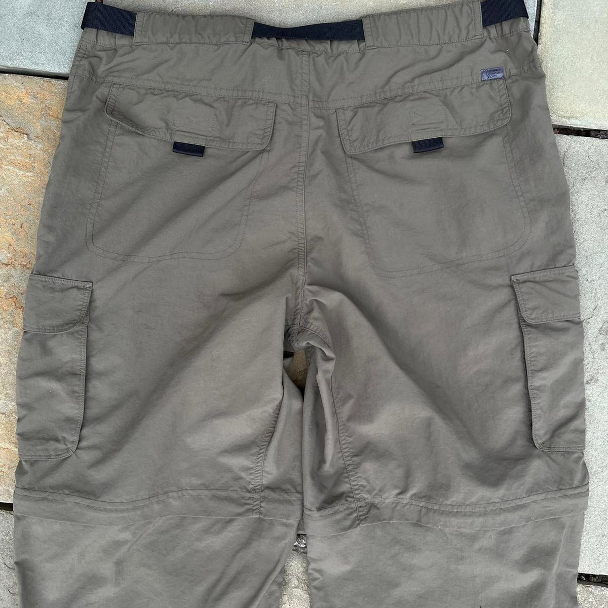 Dark Khaki Green Gorpcore Convertible Utility Cargo Pants