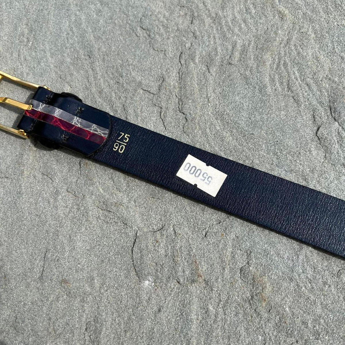 Deadstock Vintage 90s Alligator Leather Belt Made in Italy