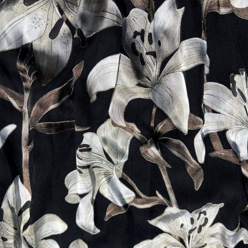Alice + Olivia Silk Blend Ardelia Floral Off Shoulder Blouse