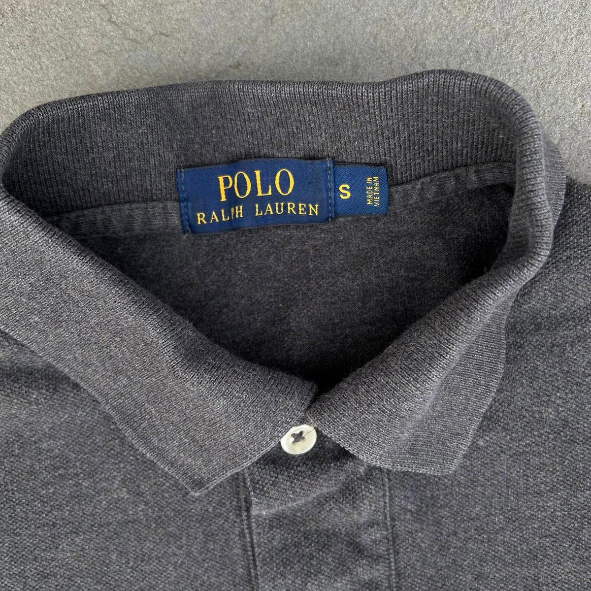 Polo Ralph Lauren Dark Grey Heather Classic Polo Purple Logo