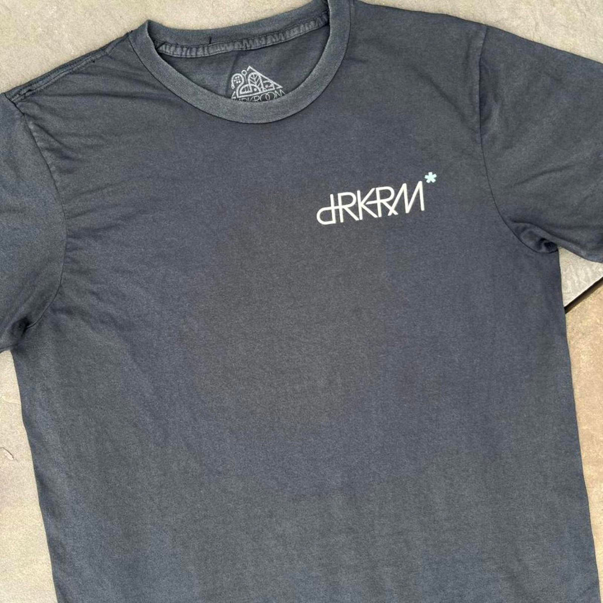 Washed Black Effect Garment Overdyed T-Shirt