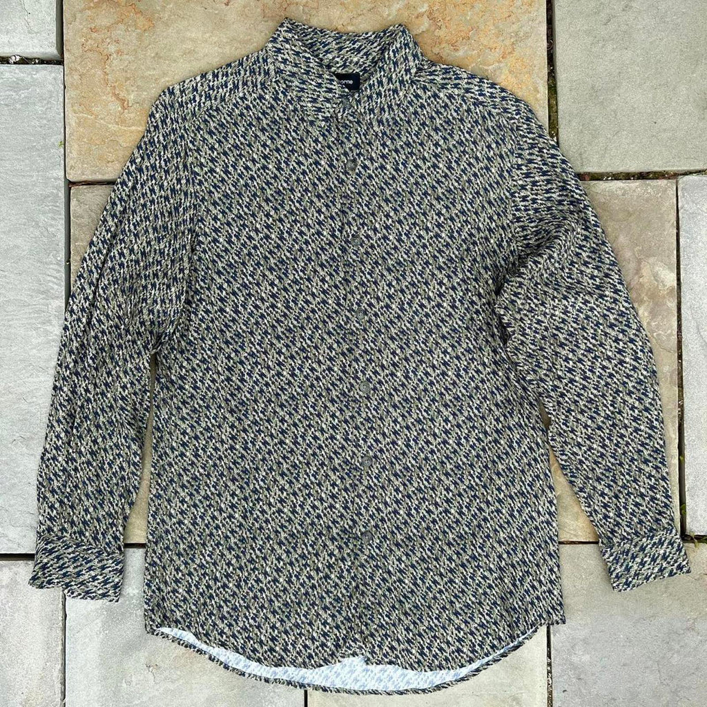 Y2K Abstract Pattern Long Sleeve Club Shirt