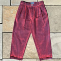 Overdye Distressed FA Pleated Denim Trousers