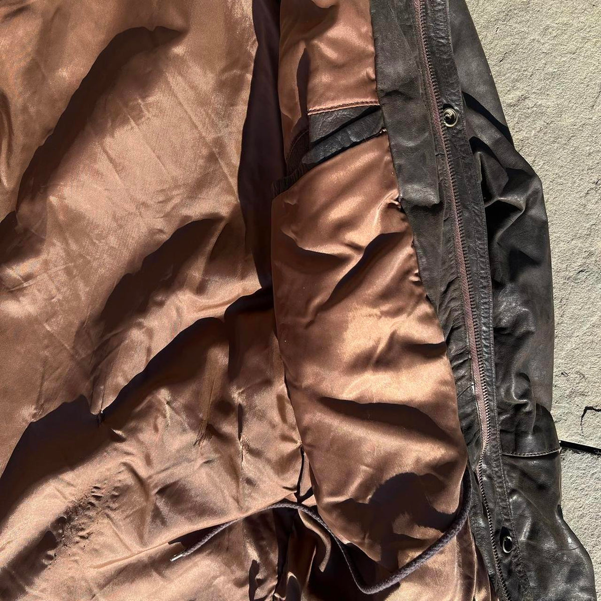 Vintage 80s Mid-Length Black Leather Jacket