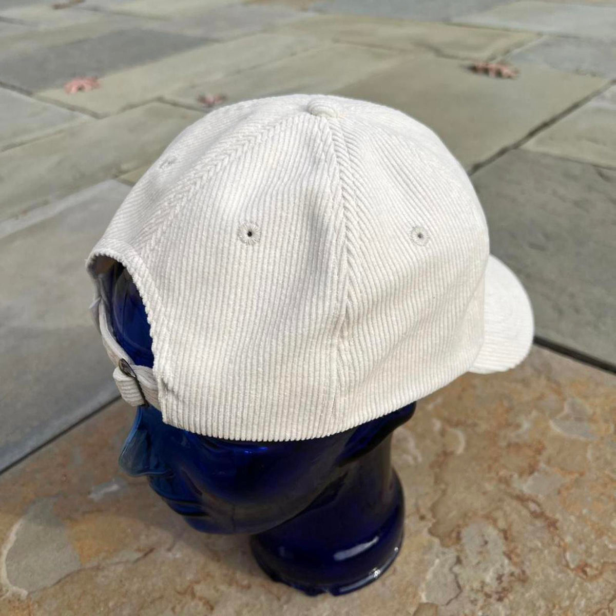 Cream Off White Corduroy Strapback Dad Hat