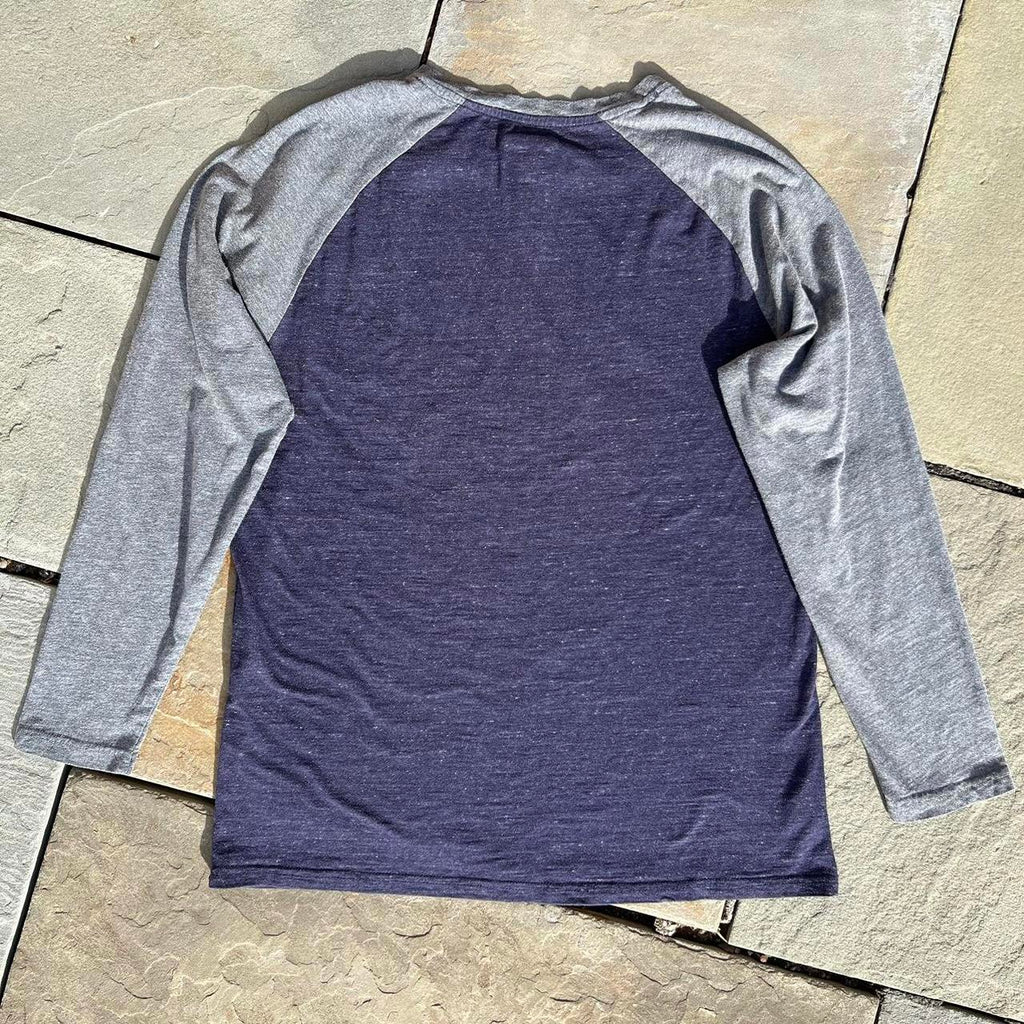 NFL LA Chargers Navy/Grey Heather Team Graphic Henley