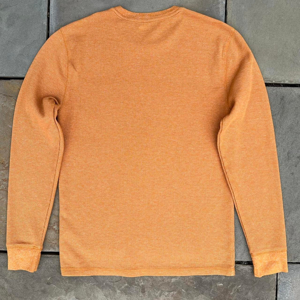 Orange Waffle Knit Thermal