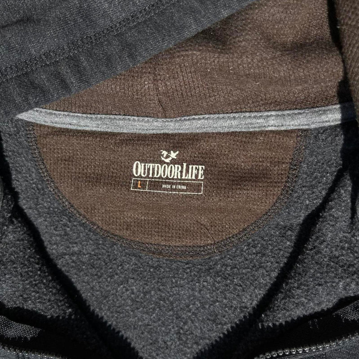 Dark Grey Heather Zip Hoodie