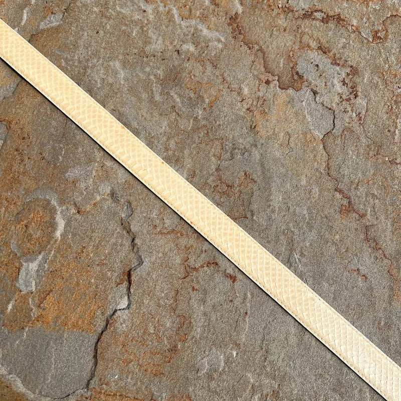Vintage 90s Tan Snake Leather belt