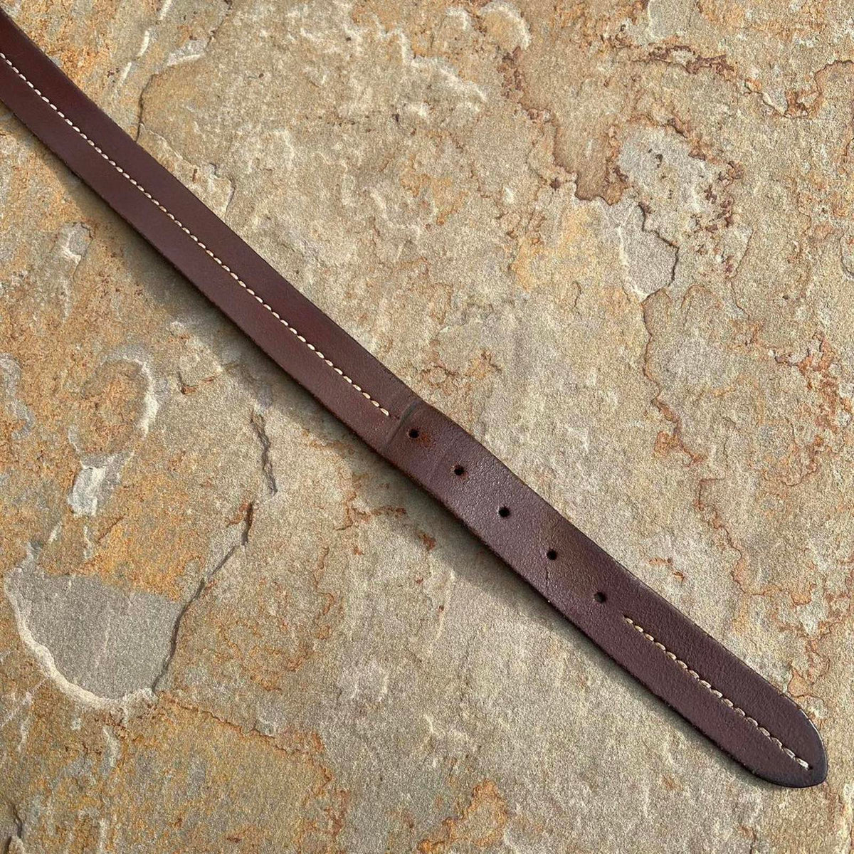 Y2K 2010 Dark Brown Italian Leather Belt Made in Italy
