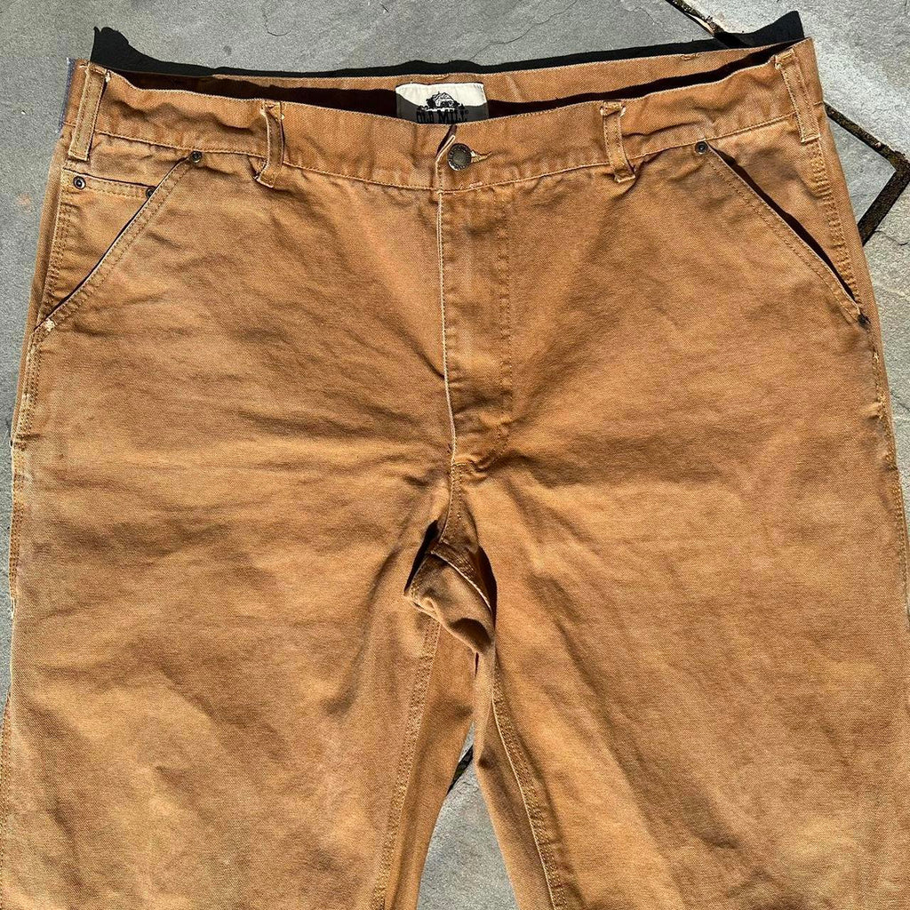 Y2K Brown Canvas Carpenter Utility Work Pants