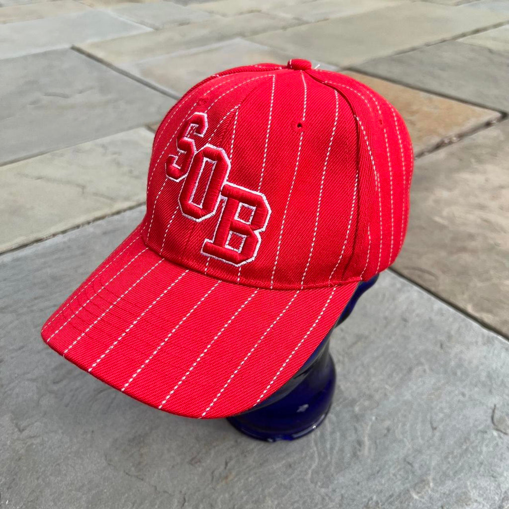 South of the Border Red Pinstripe SOB Strap-back Hat