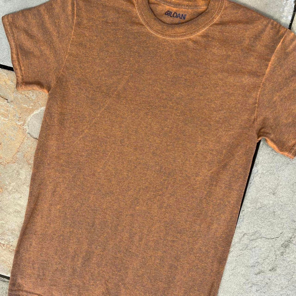 Brown Blue Overdyed Reworked T-Shirt