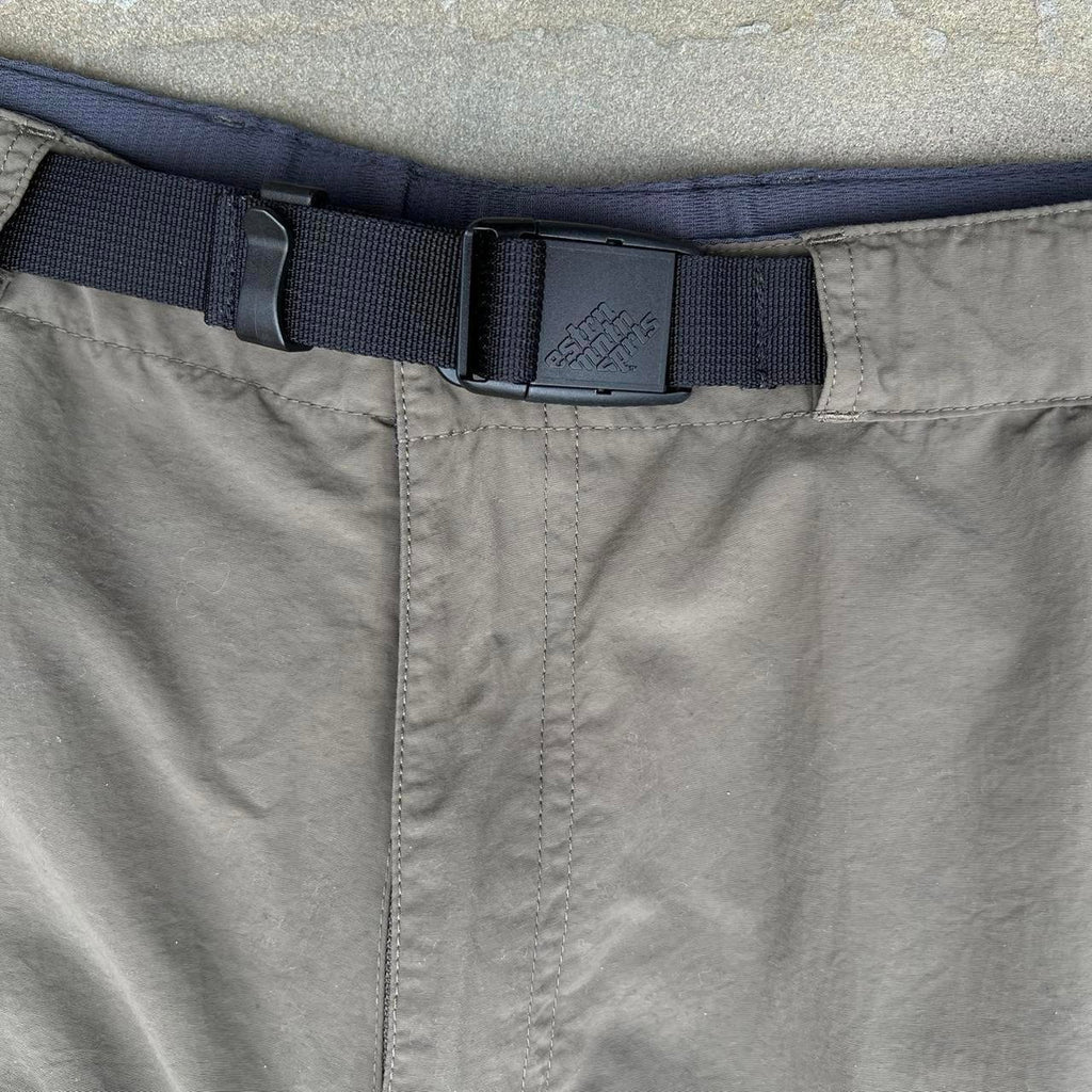 Dark Khaki Green Gorpcore Convertible Utility Cargo Pants