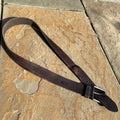 Brown Leather Triple Stitch Belt