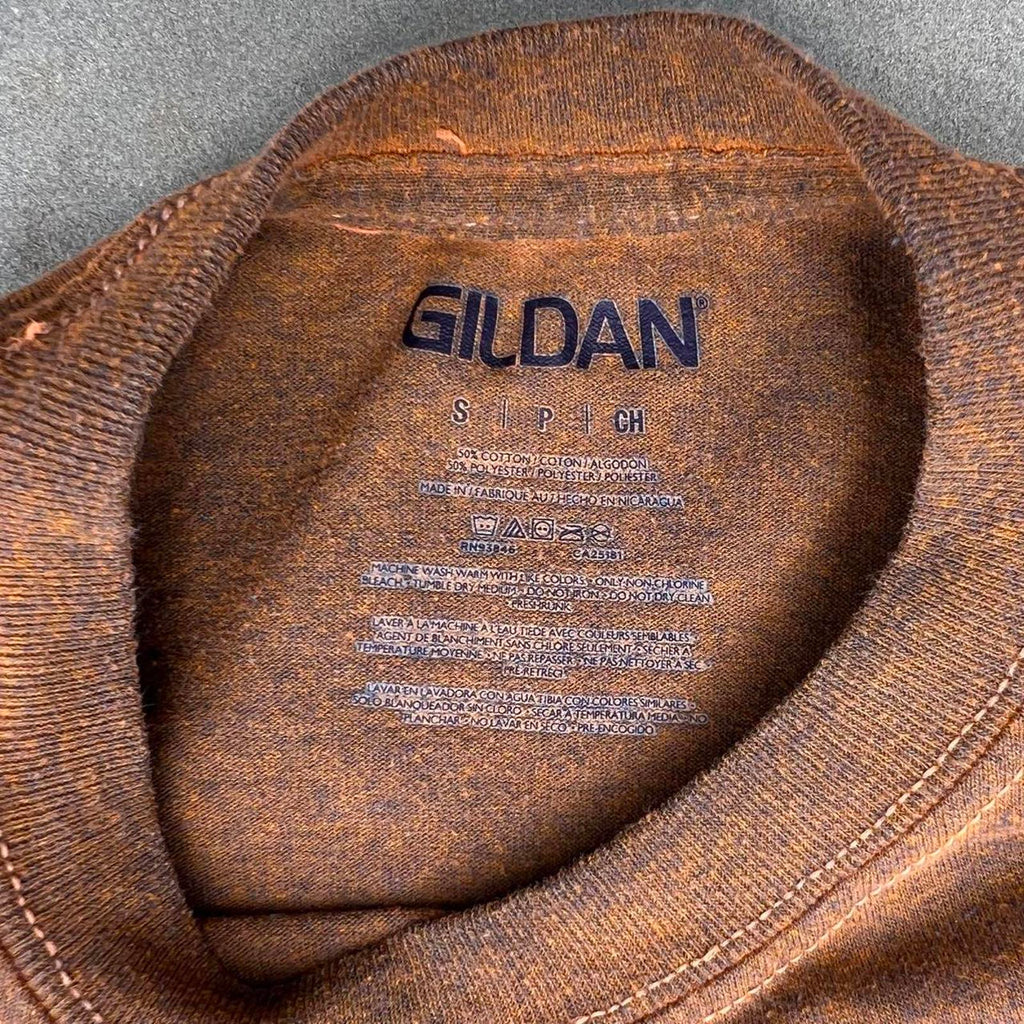 Brown Blue Overdyed Reworked T-Shirt