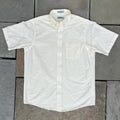 Vintage 90s Pale Yellow Oxford Short Sleeve Button Down