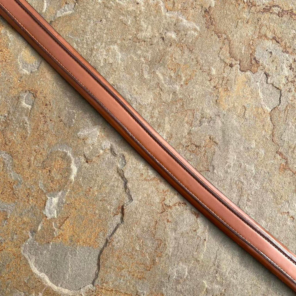 Y2K Brown Leather Rib Belt