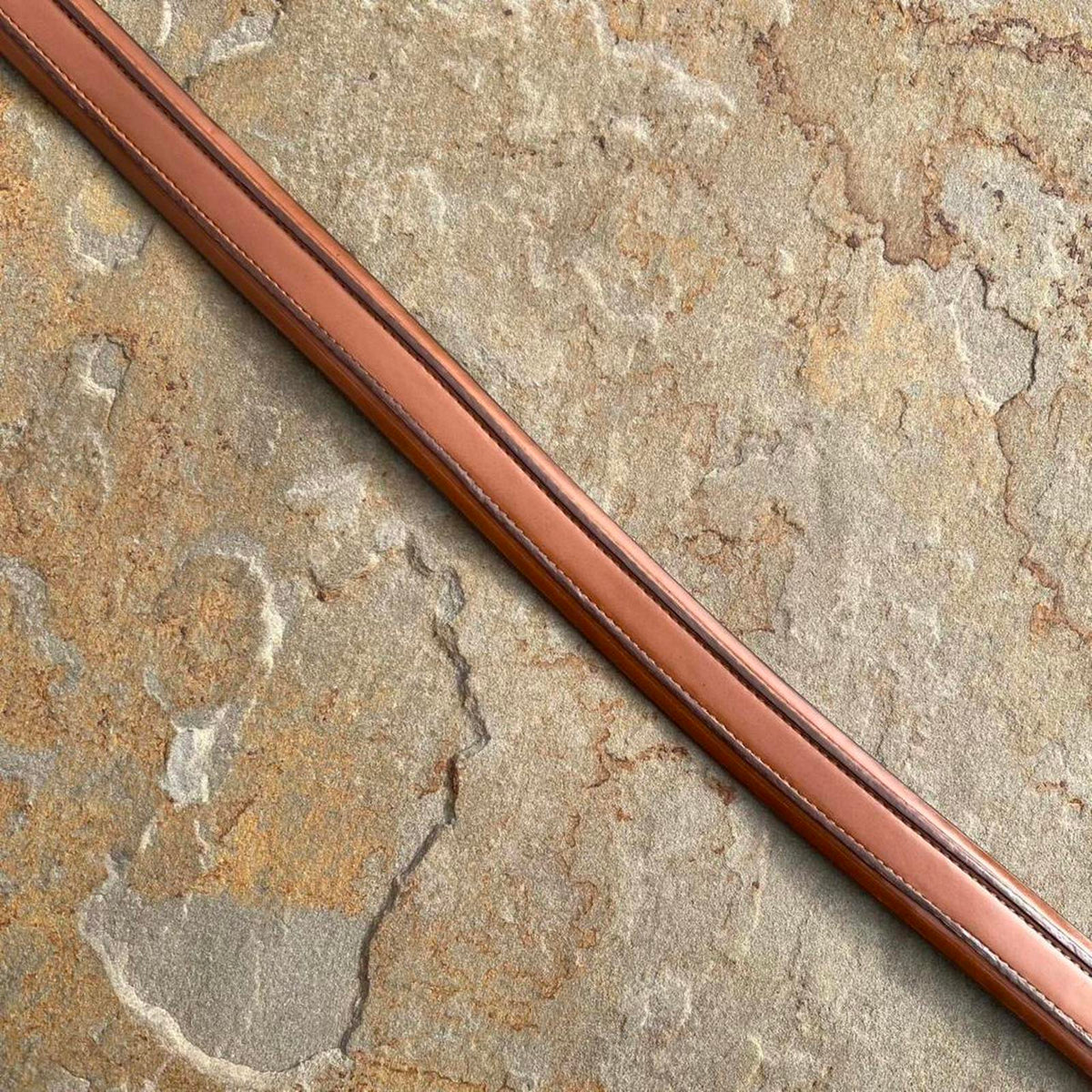 Y2K Brown Leather Rib Belt