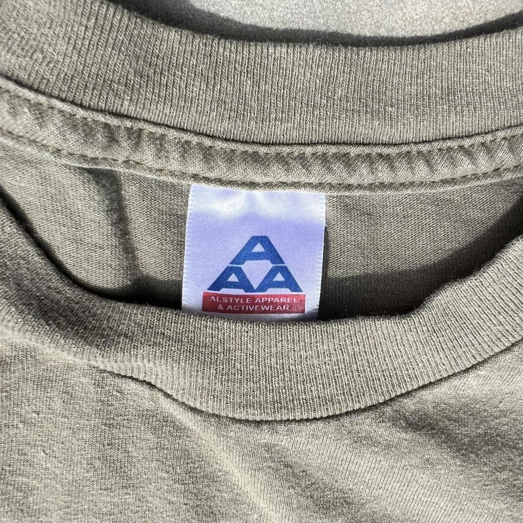 Neo-Vintage Y2K USA Olive Green Graphic T-shirt