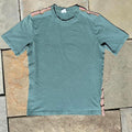 Pale Teal Stripe Taping T-shirt