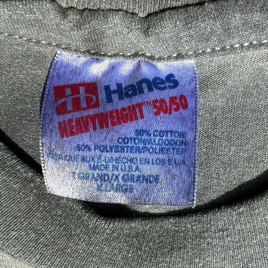 Neo-Vintage 90s Overdyed Grey Green T-shirt Made in USA