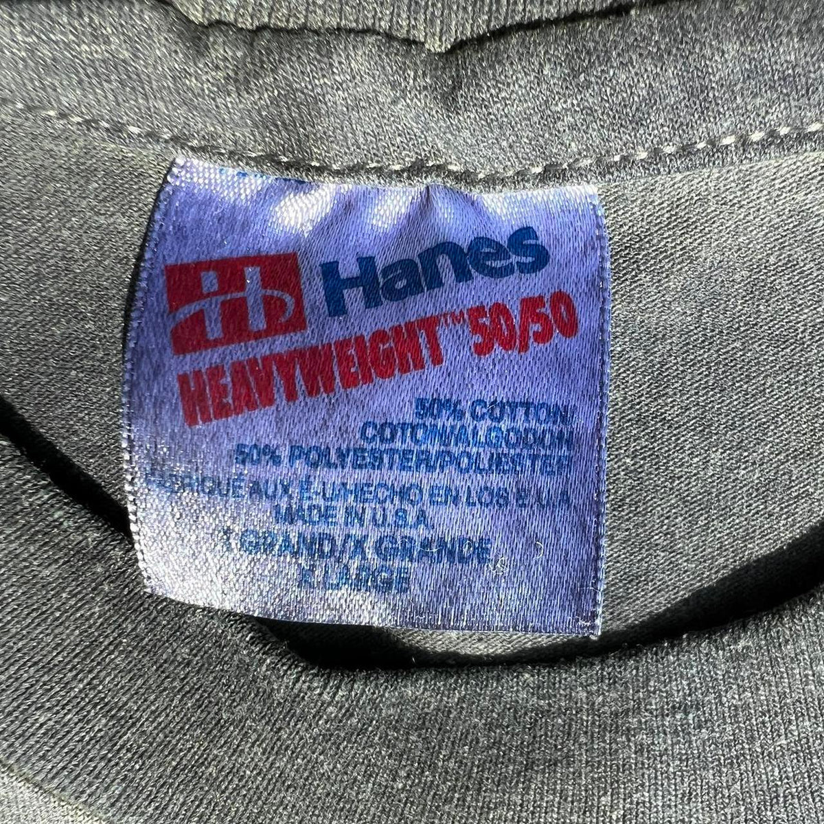 Neo-Vintage 90s Overdyed Grey Green T-shirt Made in USA