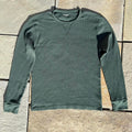 Dark Green Heather Waffle Knit Thermal