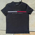 Y2K Tommy Hilfiger Chest Stripe Black T-Shirt