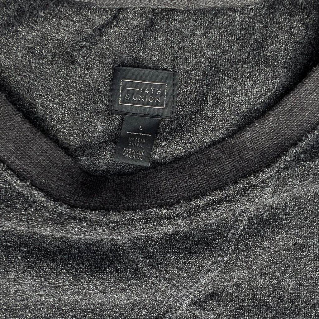 Dark Grey Terry Crewneck Sweatshirt