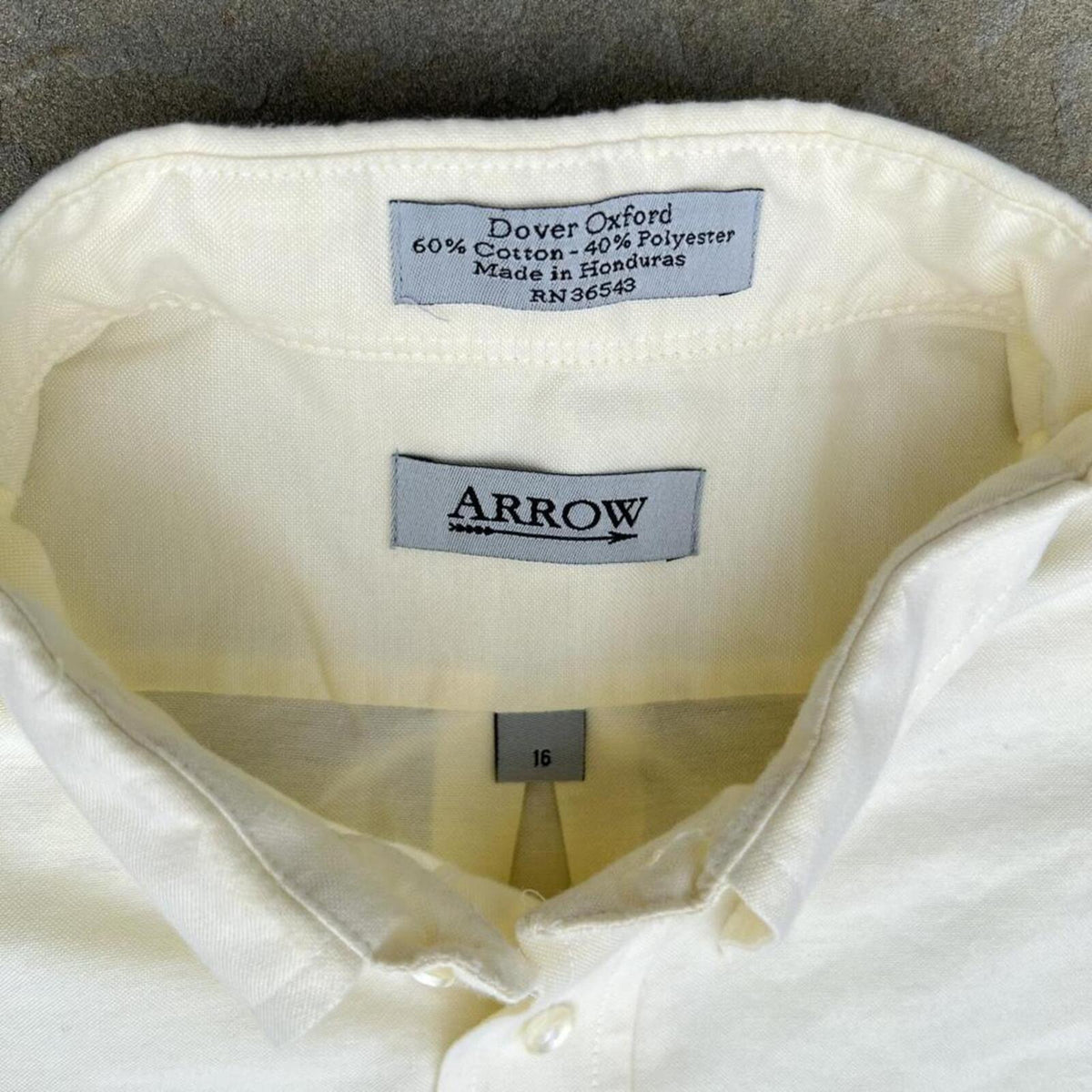Vintage 90s Pale Yellow Oxford Short Sleeve Button Down
