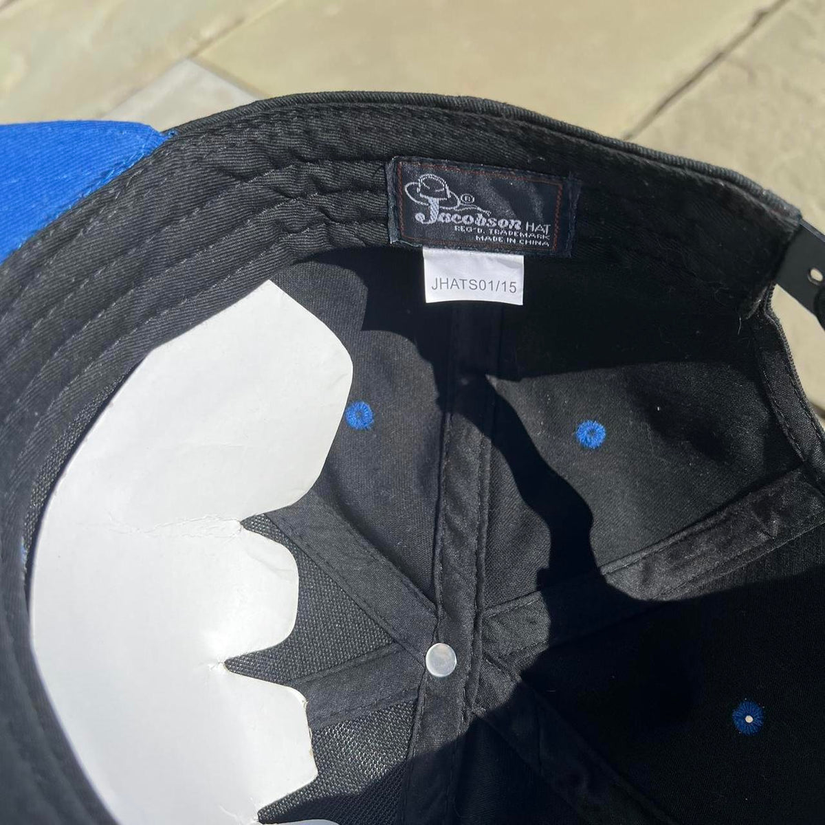 NWT Niagara Falls Two Tone Royal Blue Black Snap Back Hat